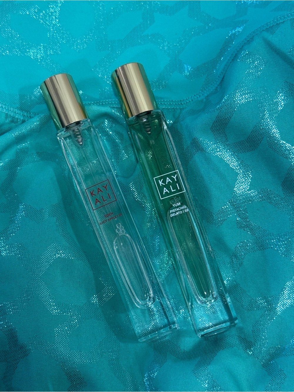 Kayali juicy apple and yum pistachio gelato spray Perfume